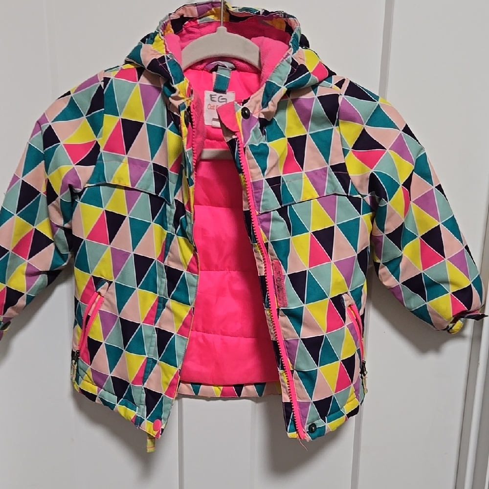 Colorful Geometric Patterned Jacket